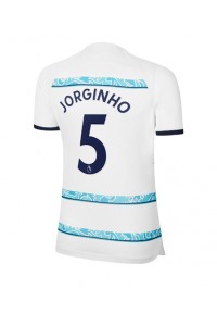 Chelsea Jorginho #5 Fotballdrakt Borte Klær Dame 2022-23 Korte ermer